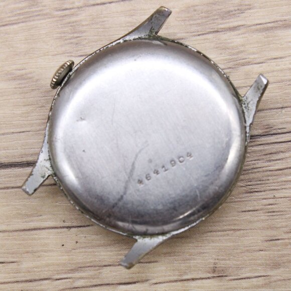 Vintage DOXA Antimagnetic Military Watch Mens Silver Tone Stainless Steel 1950's - Picture 5 of 6